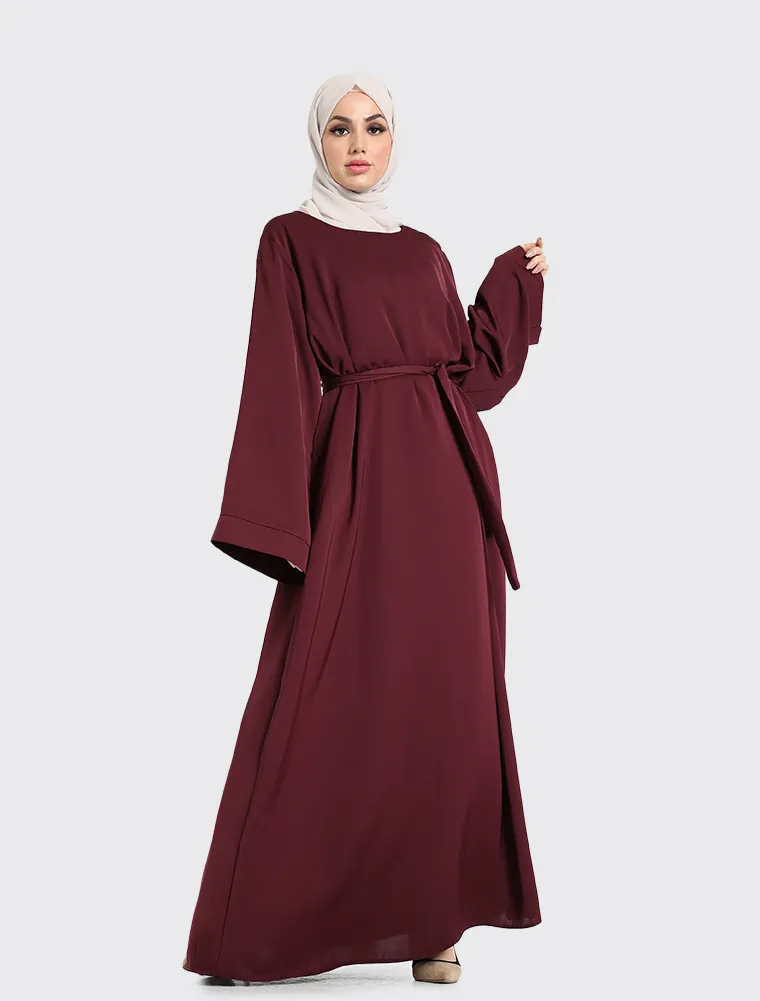 Plum Plain Abaya
